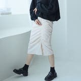 シャーリングギャザースカート【韓国ファッション】【春夏新商品】 | Doula Doula | 詳細画像20 