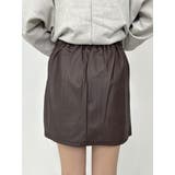 裾スリットフェイクレザーミニスカート | EGOIST | 詳細画像10 