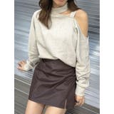 裾スリットフェイクレザーミニスカート | EGOIST | 詳細画像6 