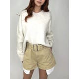 ハトメベルト付ツイルショートパンツ | EGOIST | 詳細画像2 