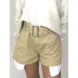 BEIGE | ハトメベルト付ツイルショートパンツ | EGOIST