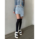 L/BLUE | ラップデニムミニスカート | EGOIST