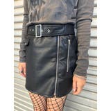 ベルト付フェイクレザータイトミニスカート | EGOIST | 詳細画像7