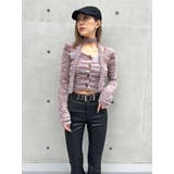 MIX | ストール付スクエアネックニットトップス | EGOIST