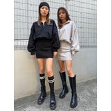 ハーフZIP裏毛ミニワンピース | EGOIST | 詳細画像3 