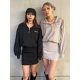 ハーフZIP裏毛ミニワンピース | EGOIST | 詳細画像4 