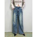 BLUE | ヴィンテージライク加工ワイドパンツ | EGOIST