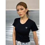 BLACK | ハートロゴチビTシャツ | EGOIST