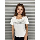 WHITE | ラインストーンロゴTシャツ | EGOIST