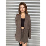 フレアスリーブチェック柄シングルジャケット | EGOIST | 詳細画像3