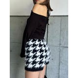 千鳥柄シャギーニットショートパンツ | EGOIST | 詳細画像2