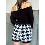 千鳥柄シャギーニットショートパンツ | EGOIST | 詳細画像4