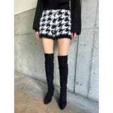 BLACK | 千鳥柄シャギーニットショートパンツ | EGOIST