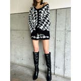 千鳥柄シャギーニットカーディガン | EGOIST | 詳細画像19