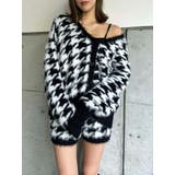 千鳥柄シャギーニットカーディガン | EGOIST | 詳細画像9