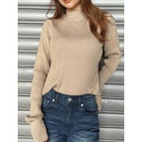 GREIGE | ラメボトルネックニットトップス | EGOIST