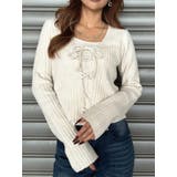 IVORY | キャミ付レースUPニットトップス | EGOIST