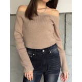 端シャギータイトオフショルニットトップス | EGOIST | 詳細画像2 