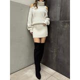 肩開きケーブルミニワンピース | EGOIST | 詳細画像7 