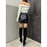 デザインポケットフェイクレザーショートパンツ | EGOIST | 詳細画像4 