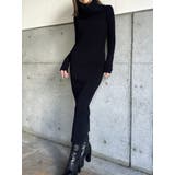 BLACK | 2WAYロングニットワンピース | EGOIST