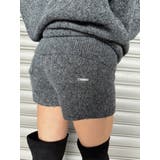 GRAY | プレート付ラメニットショートパンツ | EGOIST