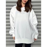 WHITE | ラインストーンフードトップス | EGOIST