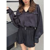 ブラック | フラップポケットベルト付オールインワン | EGOIST