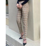 オーバーチェック柄テーパードパンツ | EGOIST | 詳細画像1