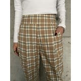 オーバーチェック柄テーパードパンツ | EGOIST | 詳細画像8