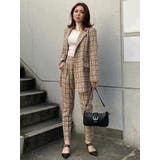 オーバーチェック柄テーパードパンツ | EGOIST | 詳細画像33