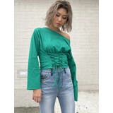 GREEN | ウエストレースアップトップス | EGOIST