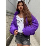 PURPLE | ショート切替中綿ジャケット | EGOIST