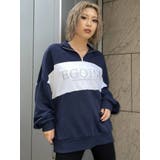 NAVY | ユニセックスハーフジップトップス | EGOIST