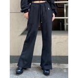 BLACK | EG刺繍スウェットパンツ | EGOIST
