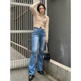 サス付ハイウエストフレアデニムパンツ | EGOIST | 詳細画像30