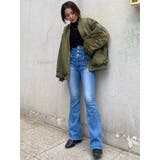 サス付ハイウエストフレアデニムパンツ | EGOIST | 詳細画像34