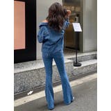 サス付ハイウエストフレアデニムパンツ | EGOIST | 詳細画像48