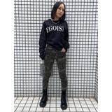 擦れロゴプリントユニセックスロンT | EGOIST | 詳細画像18