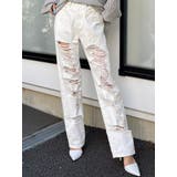 WHITE | EGストレートダメージデニムパンツ | EGOIST