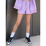PURPLE | ロゴ刺繍スウェットショートパンツ | EGOIST