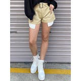 BEIGE | ハトメベルト付ツイルショートパンツ | EGOIST