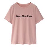 カジュアル丸首Tシャツ シンプル ロゴ | elamour | 詳細画像7