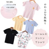 全6色キッズシームレス半袖Tシャツ キッズ ユニセックス | elamour | 詳細画像1