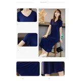 ロング丈 シンプルワンピース レディース 無地ロングTシャツ 半袖 ゆったり | elamour | 詳細画像9 