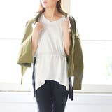 ウエストドロストトップスTシャツ レディース HoneyDrop | elamour | 詳細画像4 