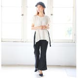 ウエストドロストトップスTシャツ レディース HoneyDrop | elamour | 詳細画像9 