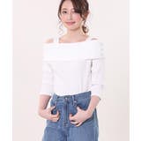 オフショル カットソー レディース | elamour | 詳細画像5