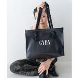 ブラック | GYDA(ジェイダ)ショッパー風フェイクレザートート GY-B192 | ELGAES