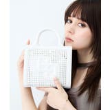 ホワイト | GYDA(ジェイダ)チェーンショルダーかごバッグ GY-B339 | ELGAES